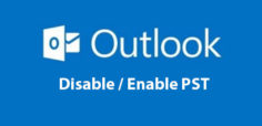 Disable or Enable PST use in Microsoft Outlook
